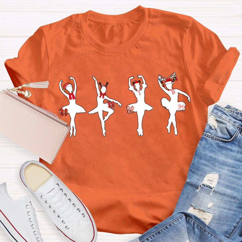 Christmas Dancers And Christmas Vibes Dance Teacher T-shirt