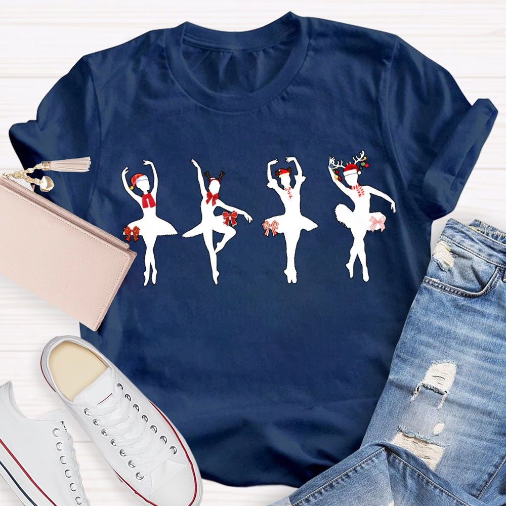 Christmas Dancers And Christmas Vibes Dance Teacher T-shirt