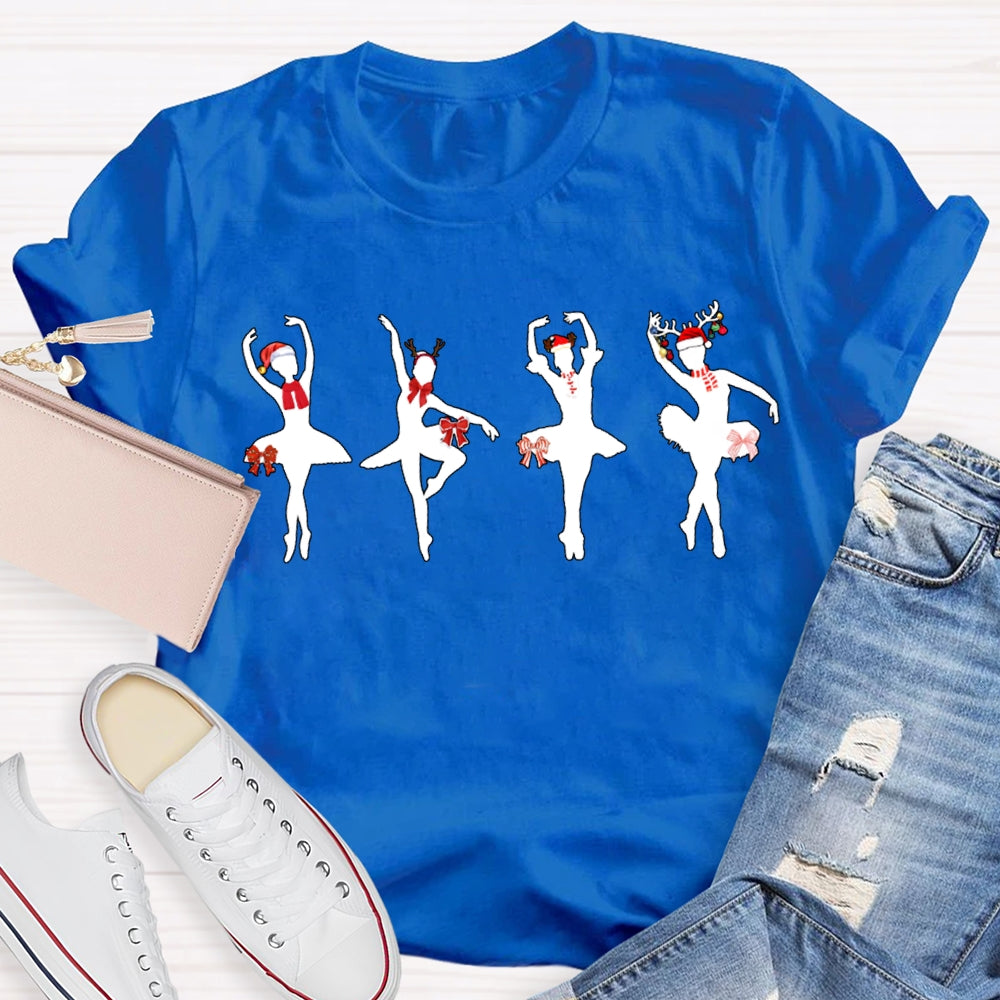 Christmas Dancers And Christmas Vibes Dance Teacher T-shirt