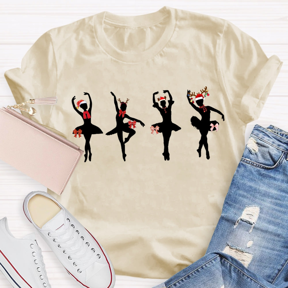 Christmas Dancers And Christmas Vibes Dance Teacher T-shirt