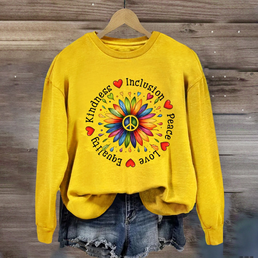 Kindness Inclusion Peace Love Sweatshirt