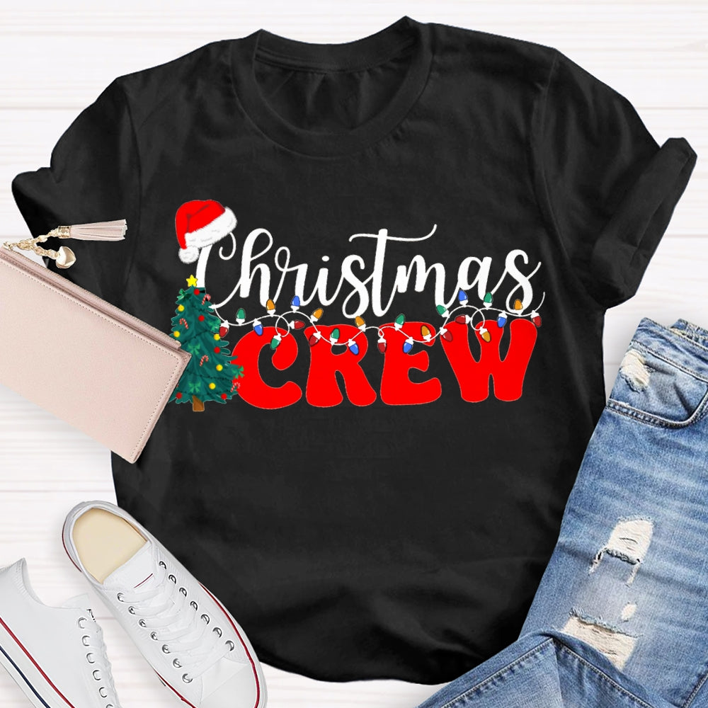 Christmas Crew Christmas Trees And Christmas Lights T-shirt
