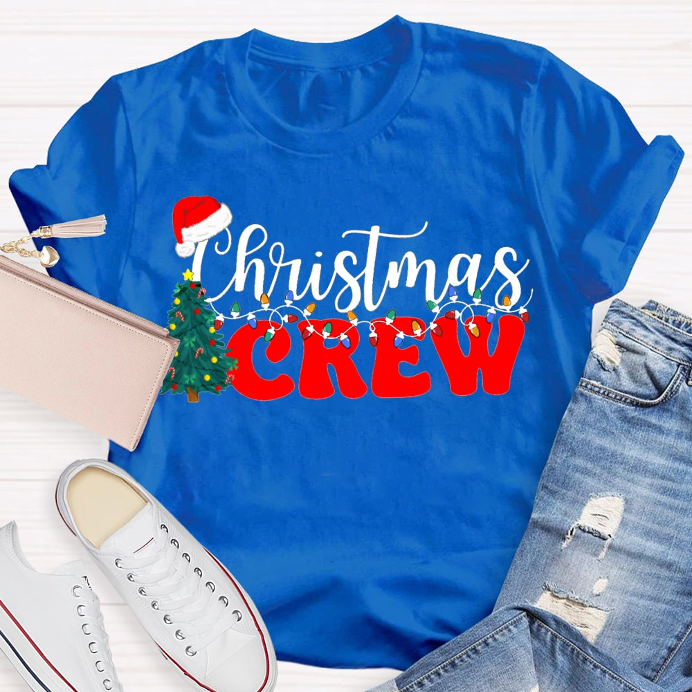 Christmas Crew Christmas Trees And Christmas Lights T-shirt