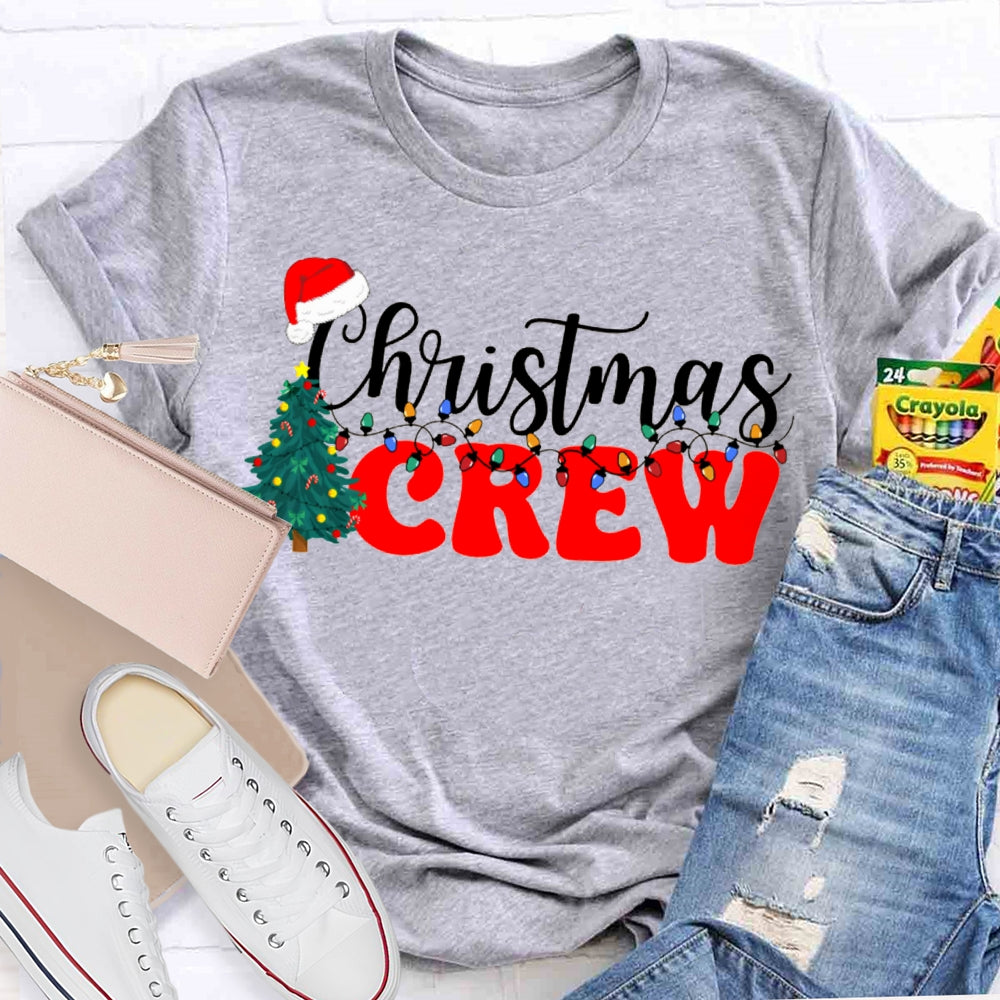 Christmas Crew Christmas Trees And Christmas Lights T-shirt