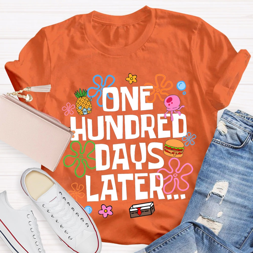 One Hundred Days Later Colorful Floral Prints T-shirt