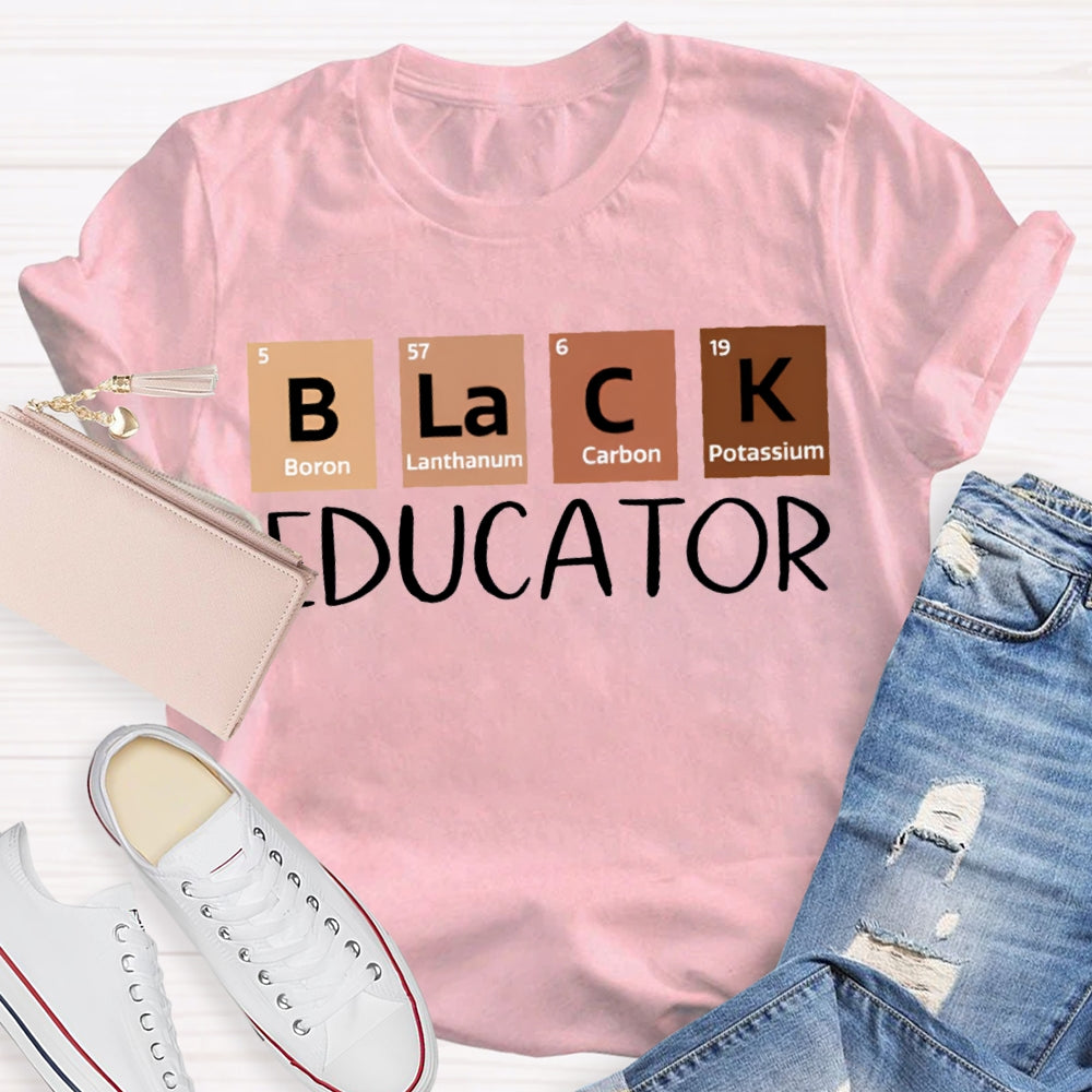 Black Educator Teacher T-Shirt