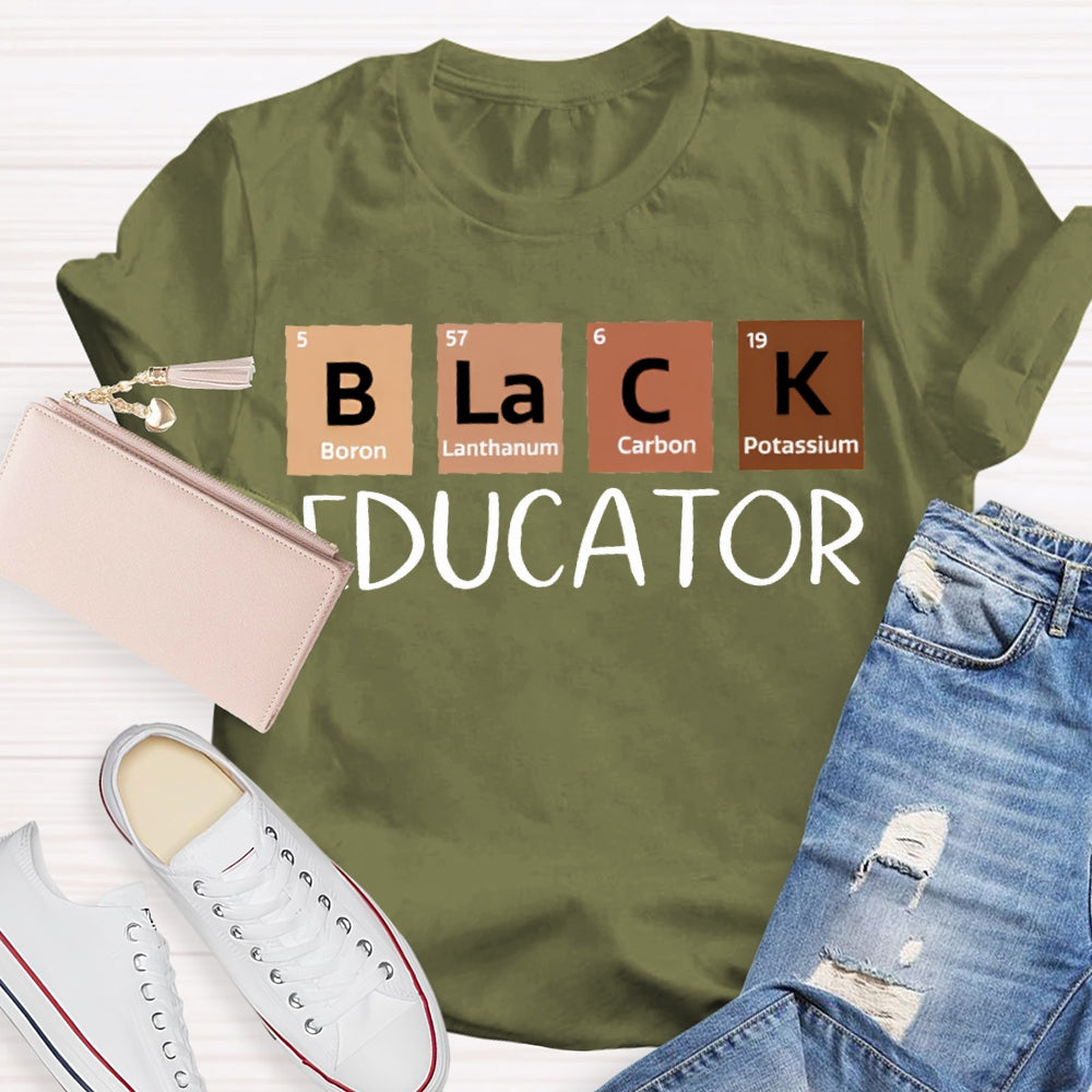 Black Educator Teacher T-Shirt