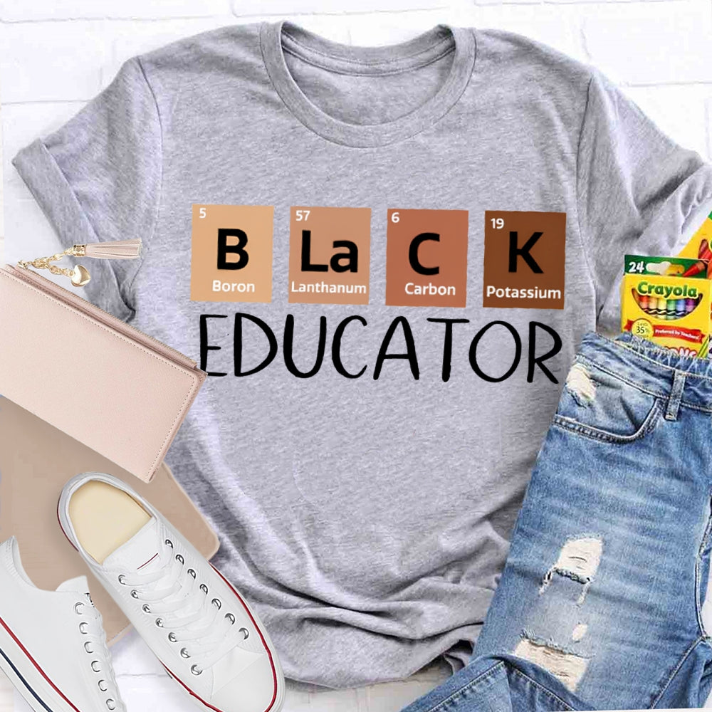 Black Educator Teacher T-Shirt