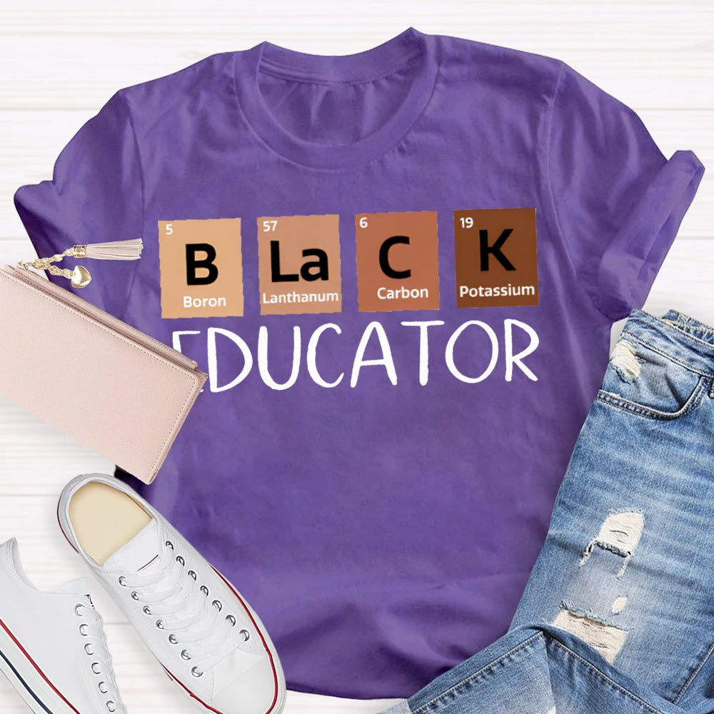 Black Educator Teacher T-Shirt