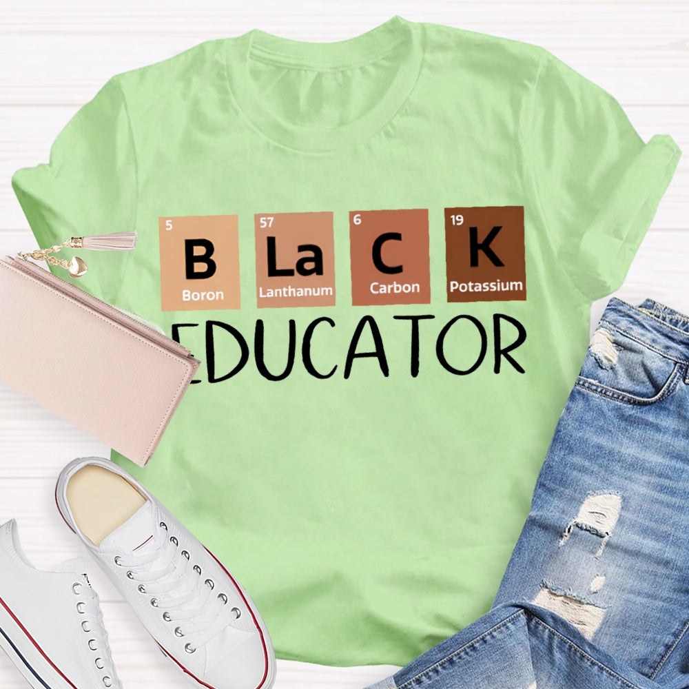 Black Educator Teacher T-Shirt