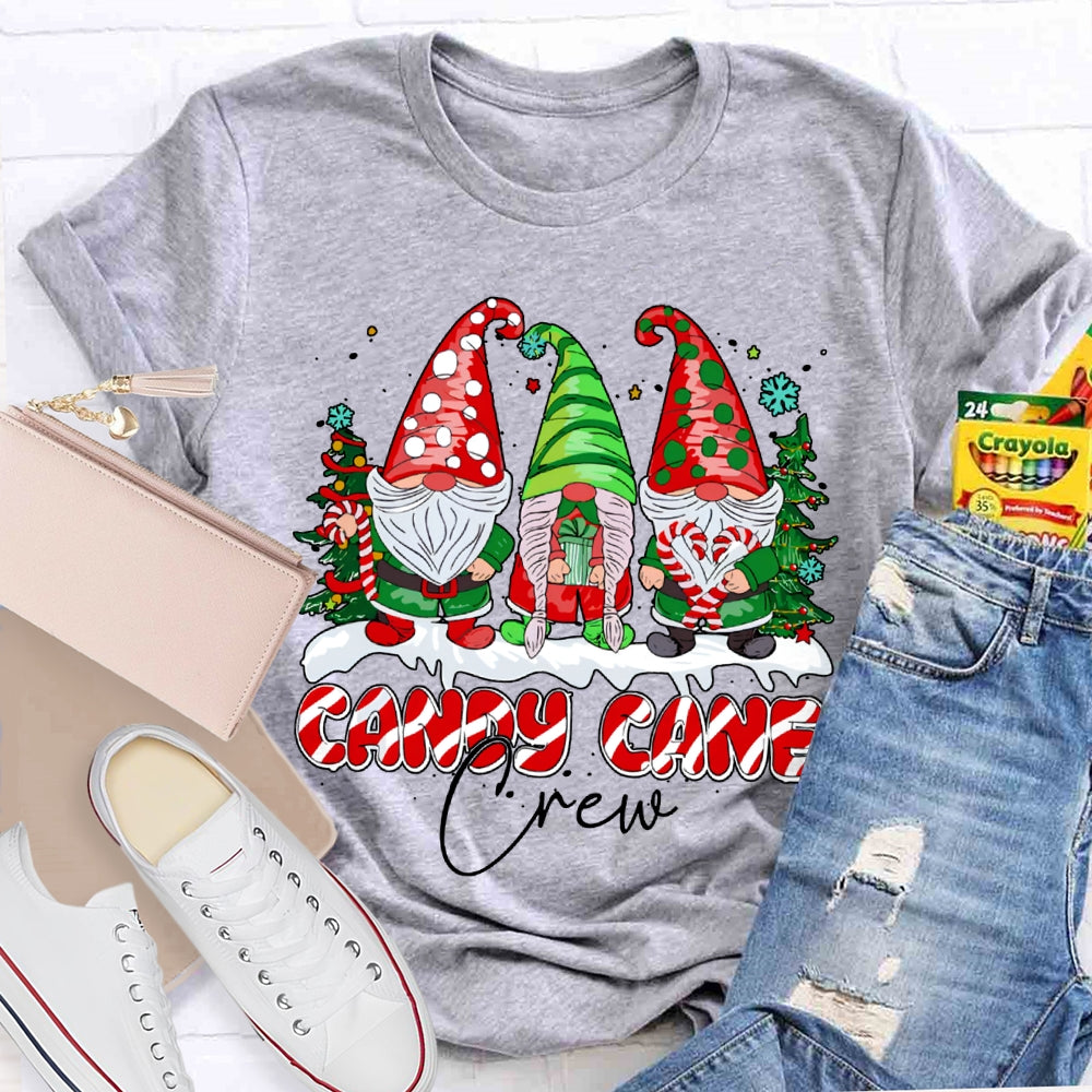 Candy Cane Crew Christmas Shrews And Candy T-shirt