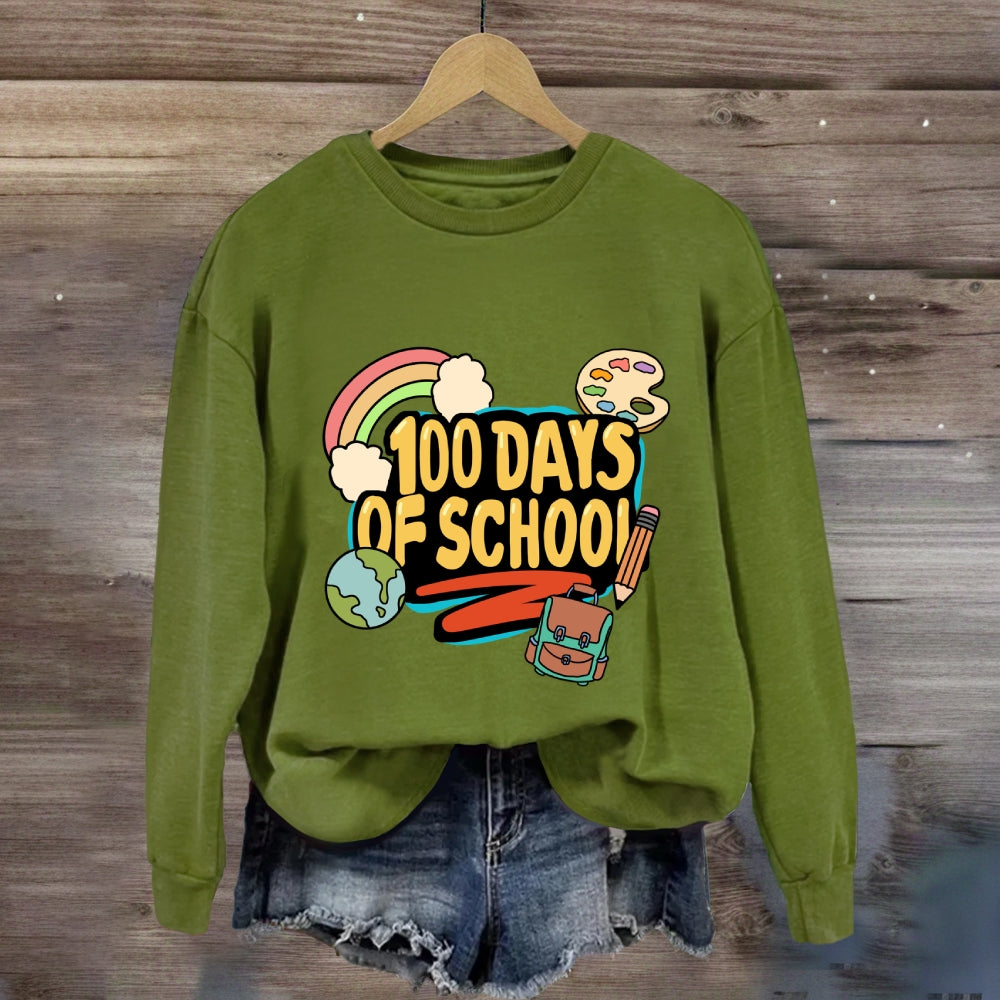 100 Days Of School Rainbow Sweatshirt