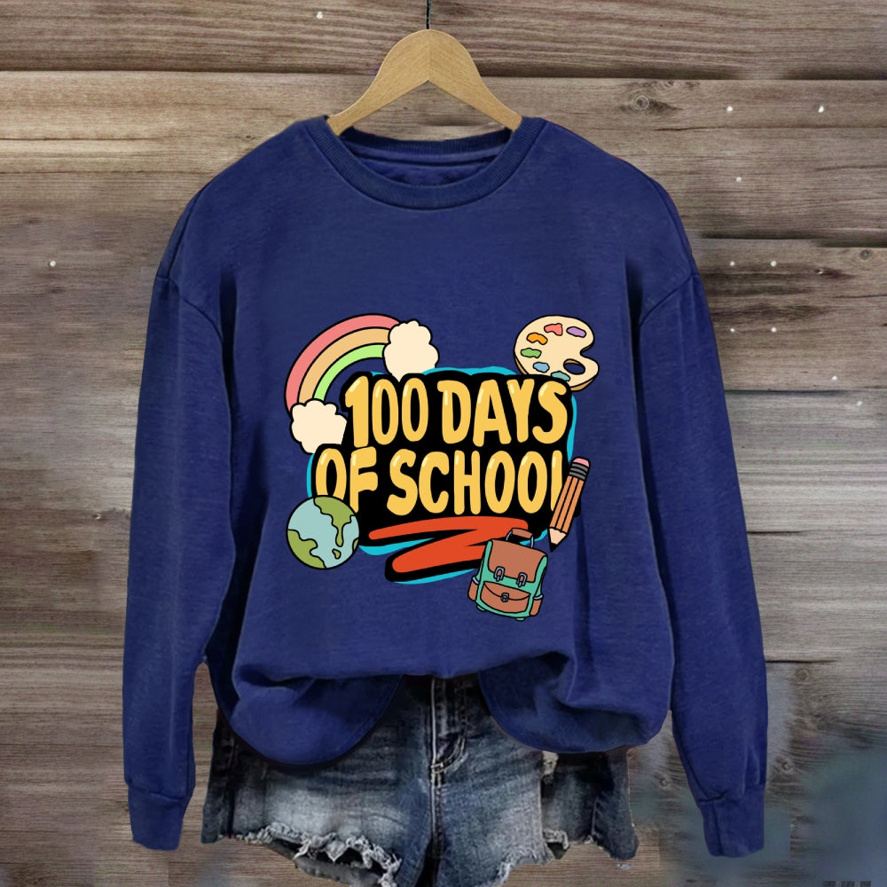 100 Days Of School Rainbow Sweatshirt