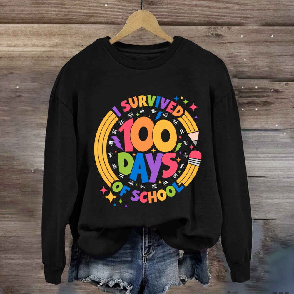I Survived 100 Days Of School Sweatshirt