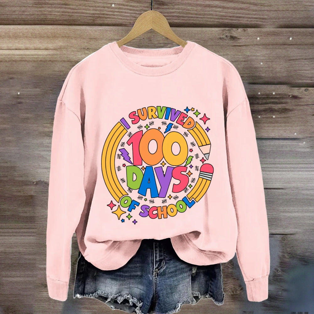 I Survived 100 Days Of School Sweatshirt