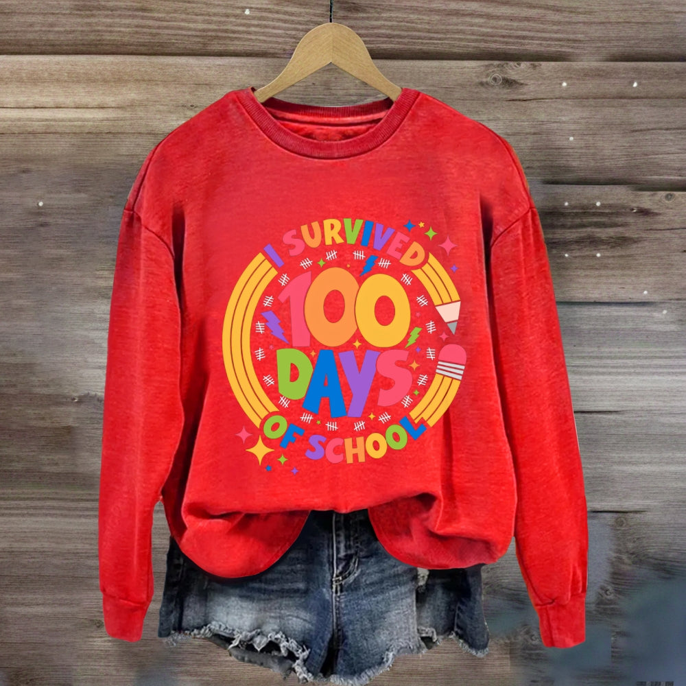 I Survived 100 Days Of School Sweatshirt
