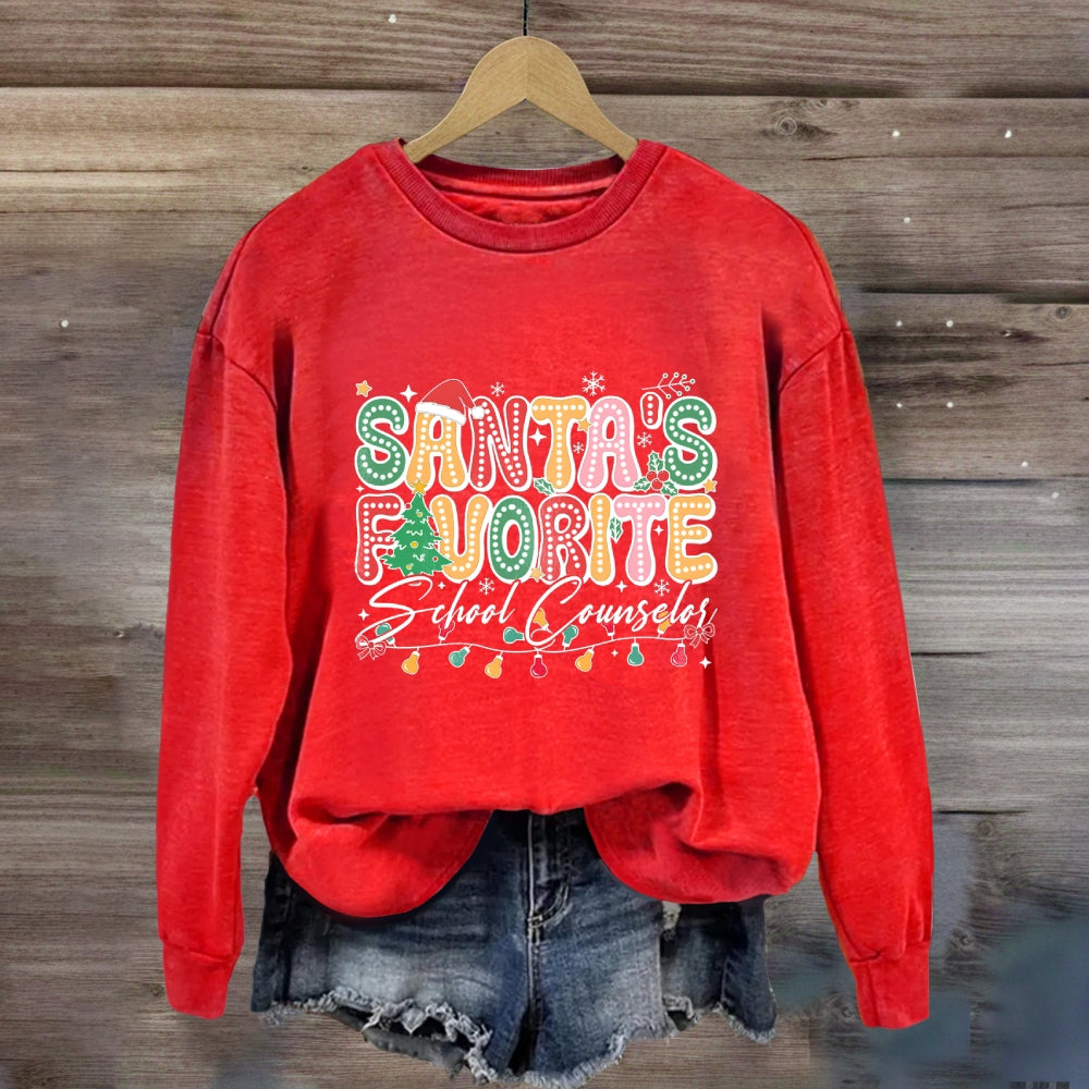 Santa's Favorite School CounselorSweatshirt