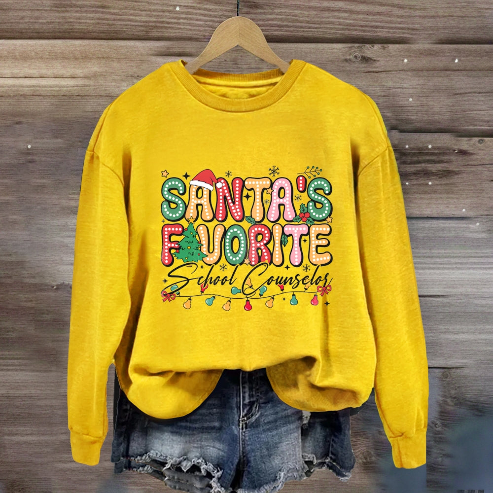 Santa's Favorite School CounselorSweatshirt