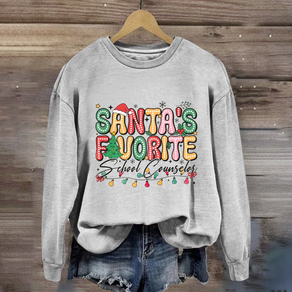 Santa's Favorite School CounselorSweatshirt