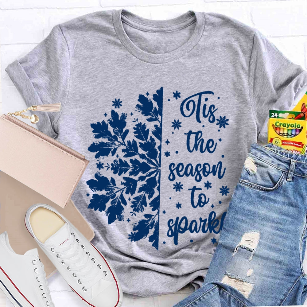 Tis The Season To Sparkle Snowflake T-Shirt