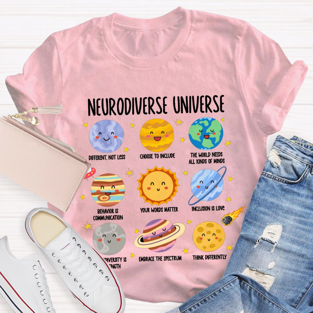 Neurodiverse Universe Sped Autism Awareness Special Education T-shirt