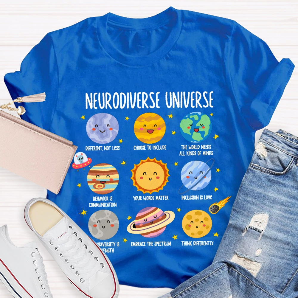 Neurodiverse Universe Sped Autism Awareness Special Education T-shirt