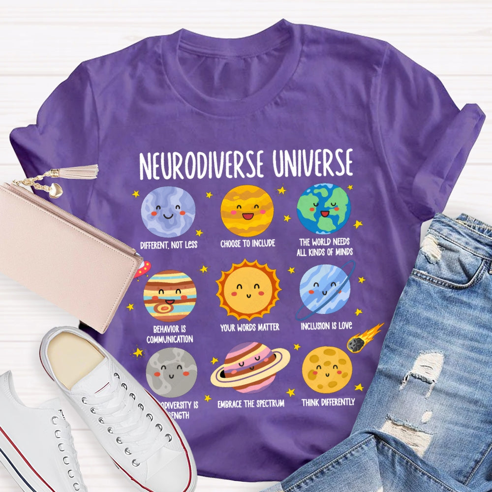 Neurodiverse Universe Sped Autism Awareness Special Education T-shirt