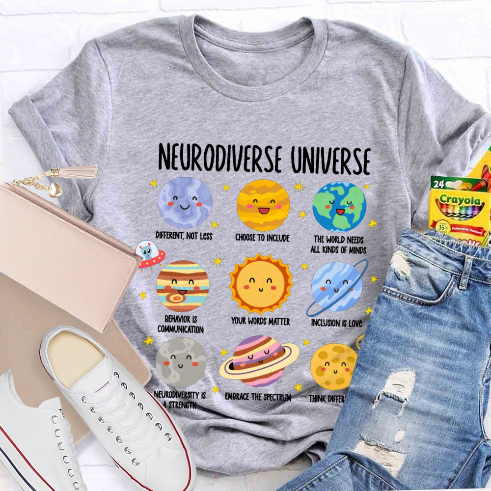 Neurodiverse Universe Sped Autism Awareness Special Education T-shirt