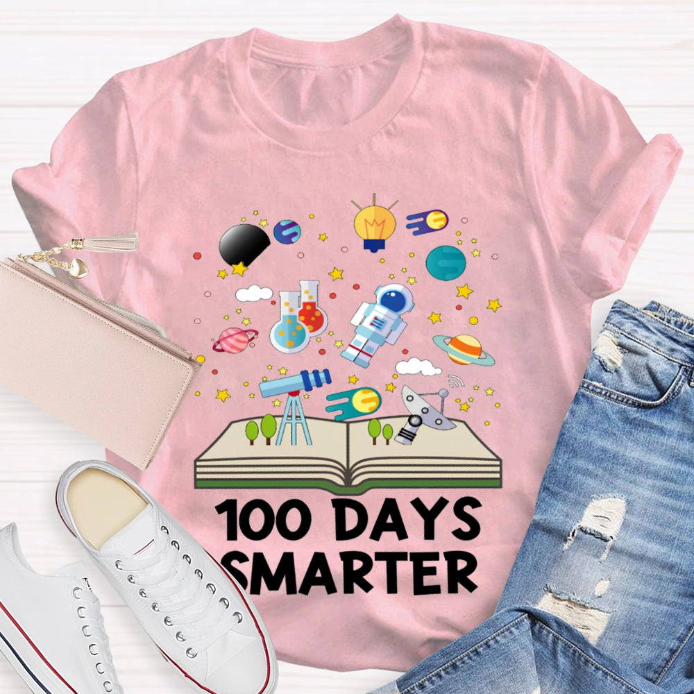100 Days Smarter Knowledge In Books T-shirt