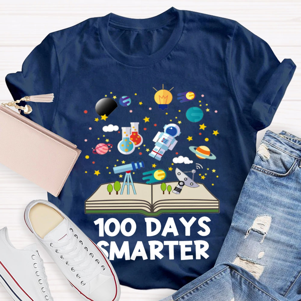 100 Days Smarter Knowledge In Books T-shirt