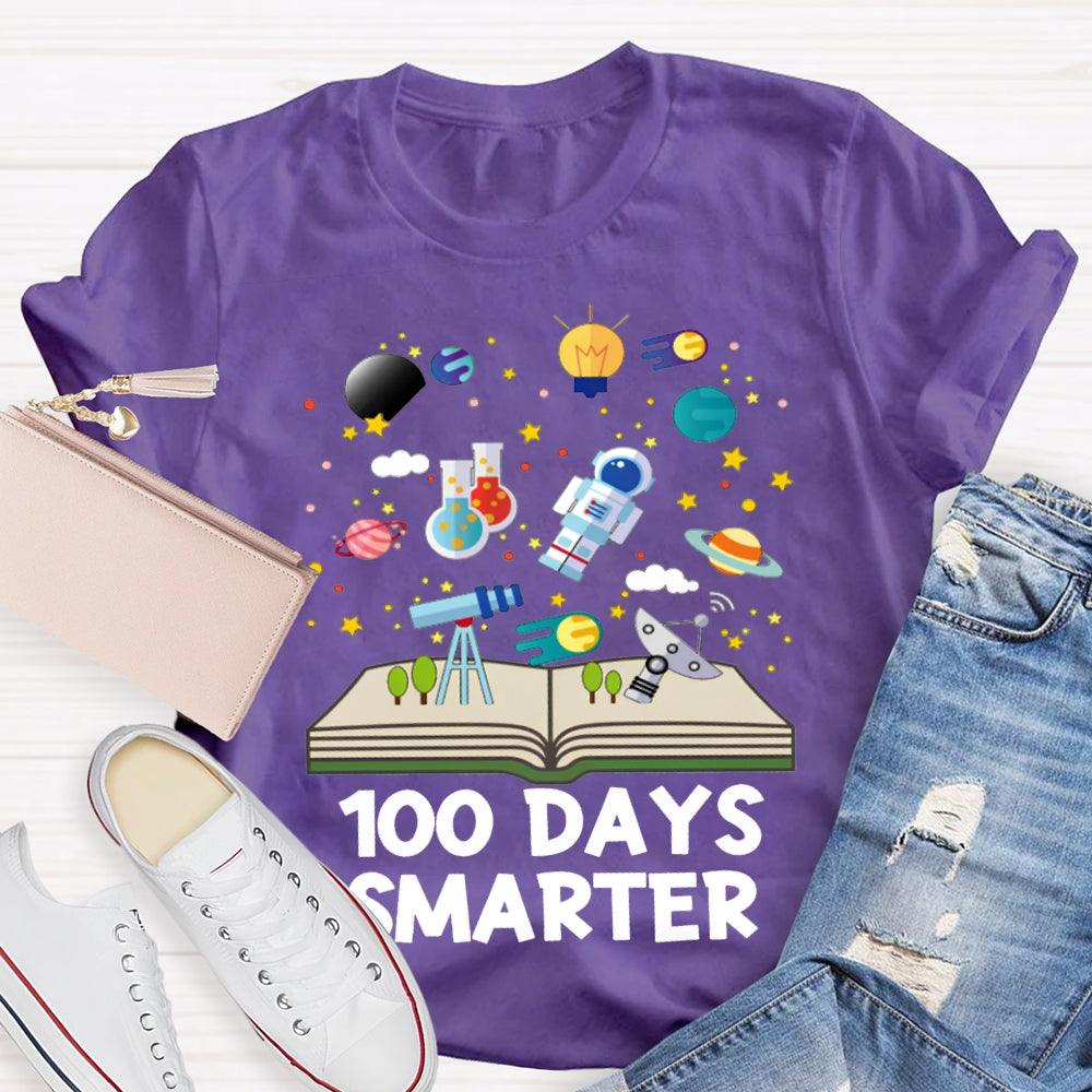 100 Days Smarter Knowledge In Books T-shirt