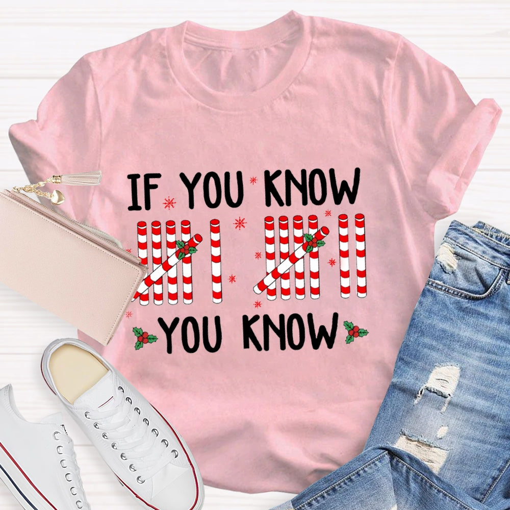 If You Know You Know Teacher Christmas T-Shirt