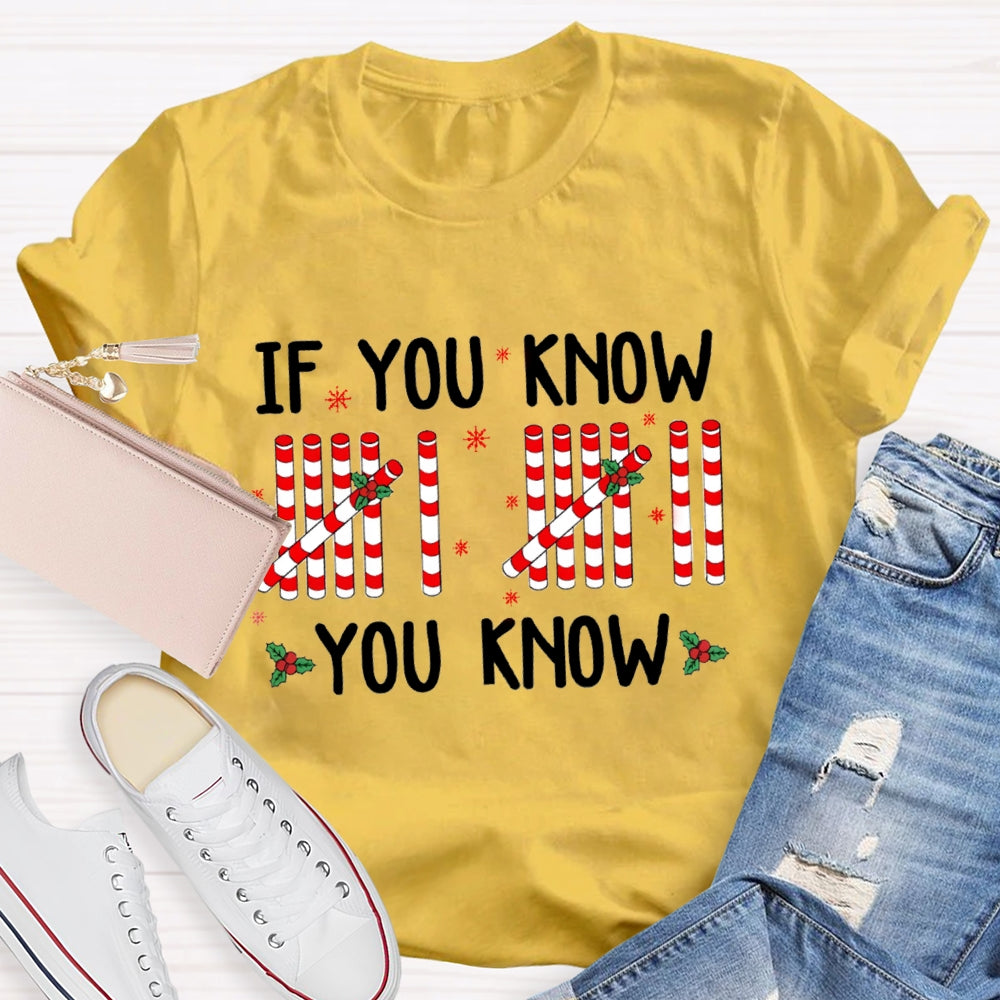 If You Know You Know Teacher Christmas T-Shirt