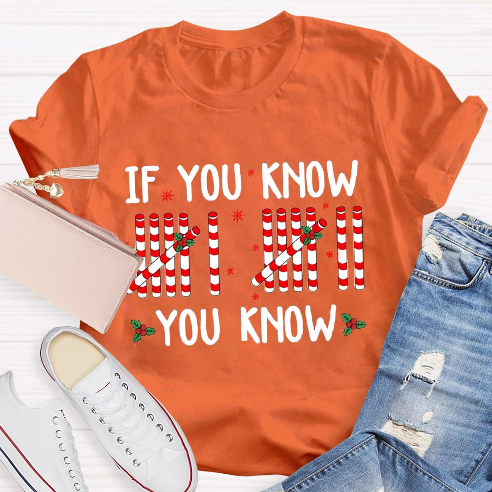 If You Know You Know Teacher Christmas T-Shirt