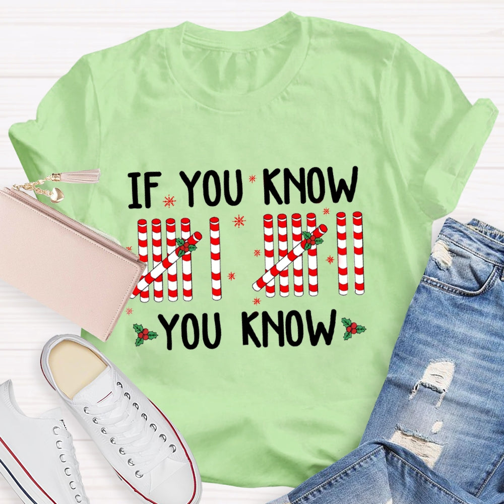 If You Know You Know Teacher Christmas T-Shirt