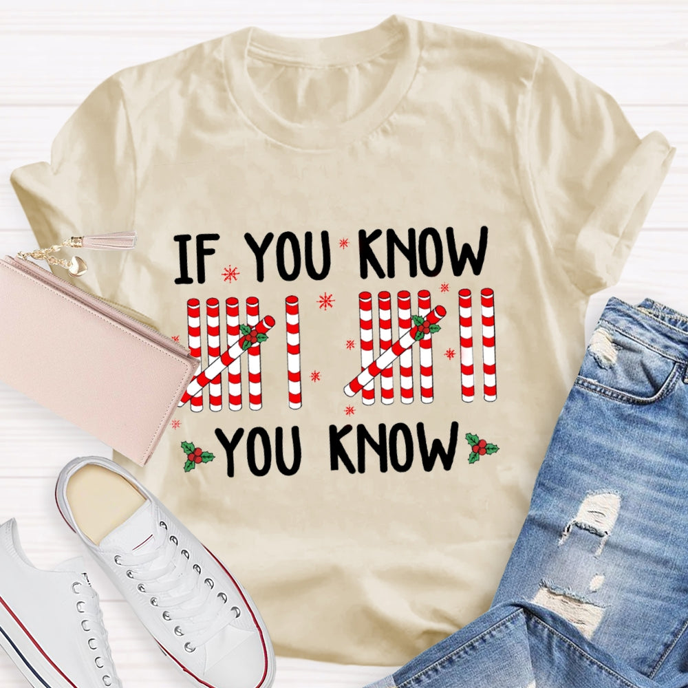 If You Know You Know Teacher Christmas T-Shirt