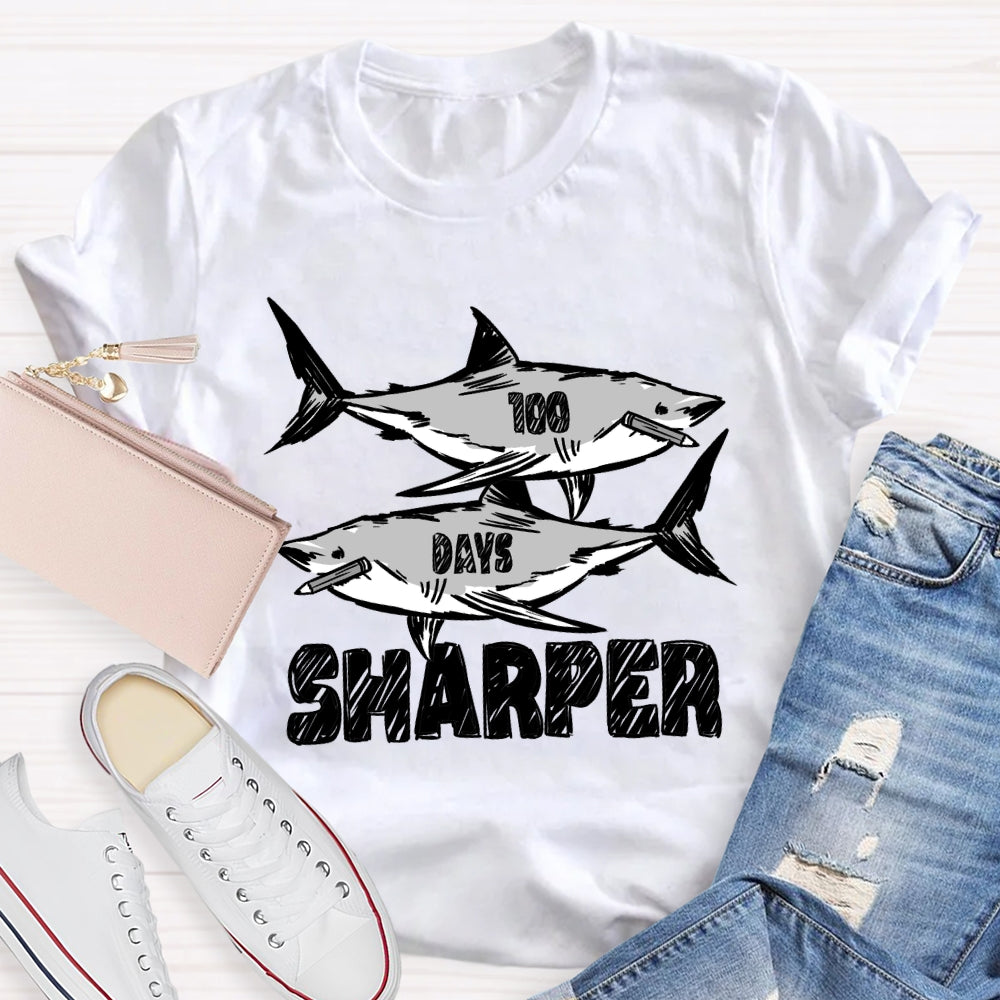 100 Days Sharper Shark T-Shirt