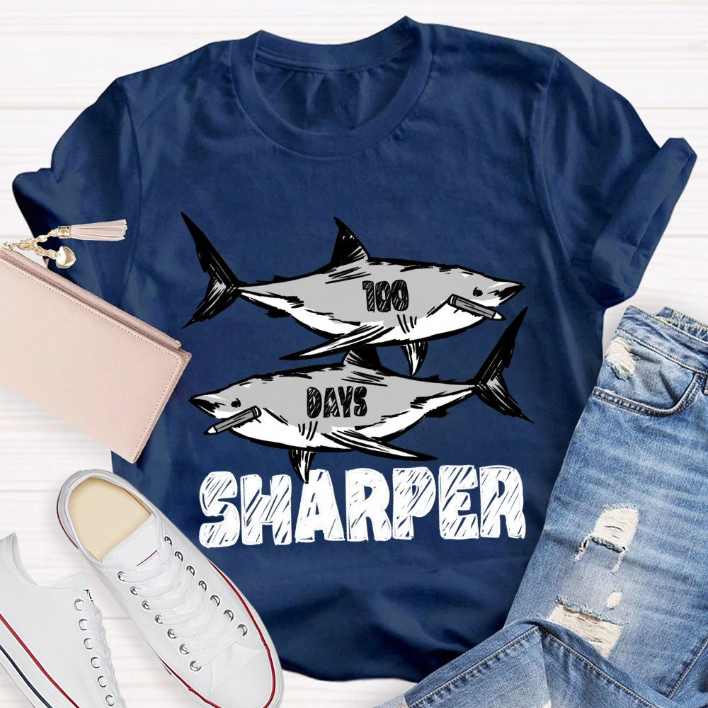 100 Days Sharper Shark T-Shirt