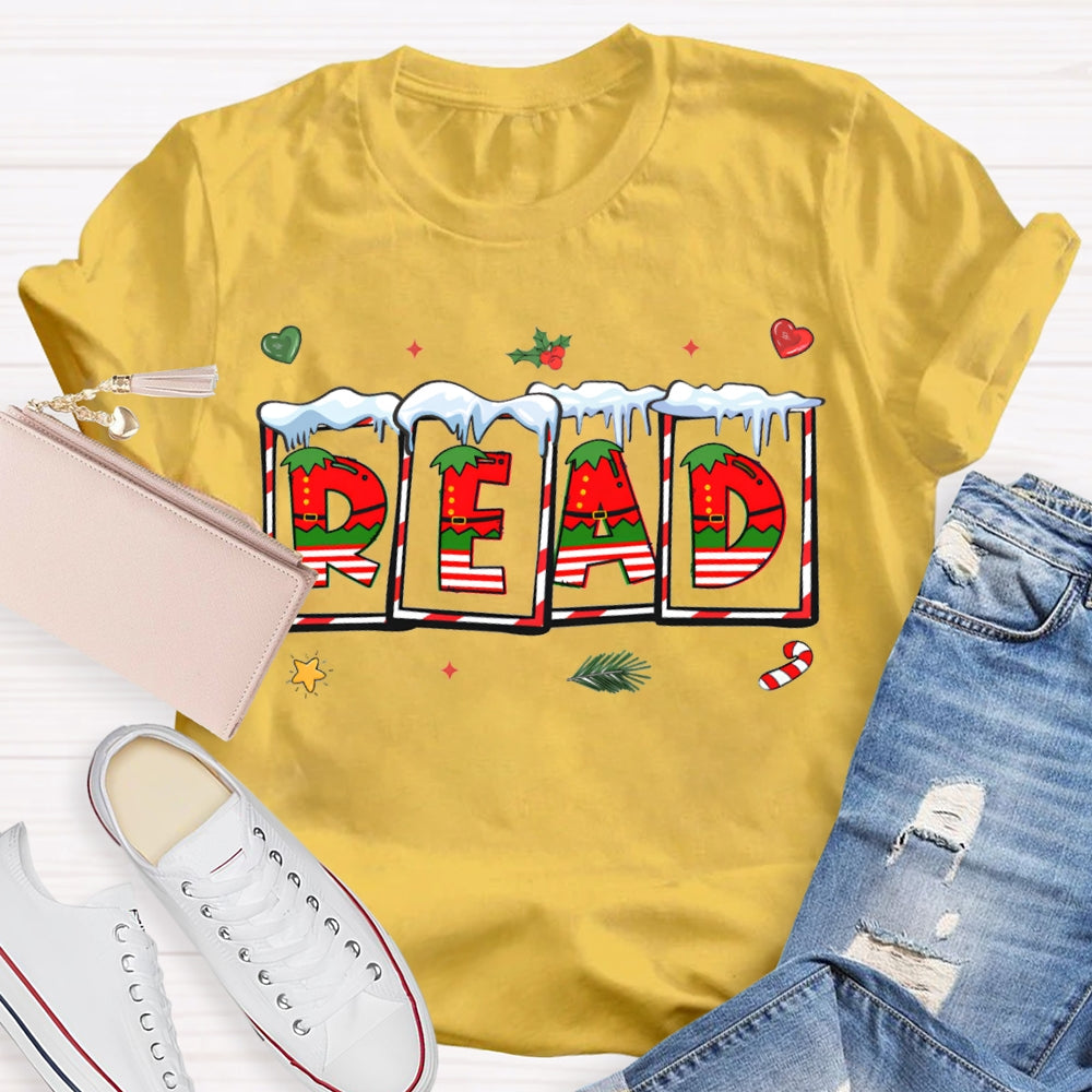 Read Christmas Vibes Fonts T-shirt