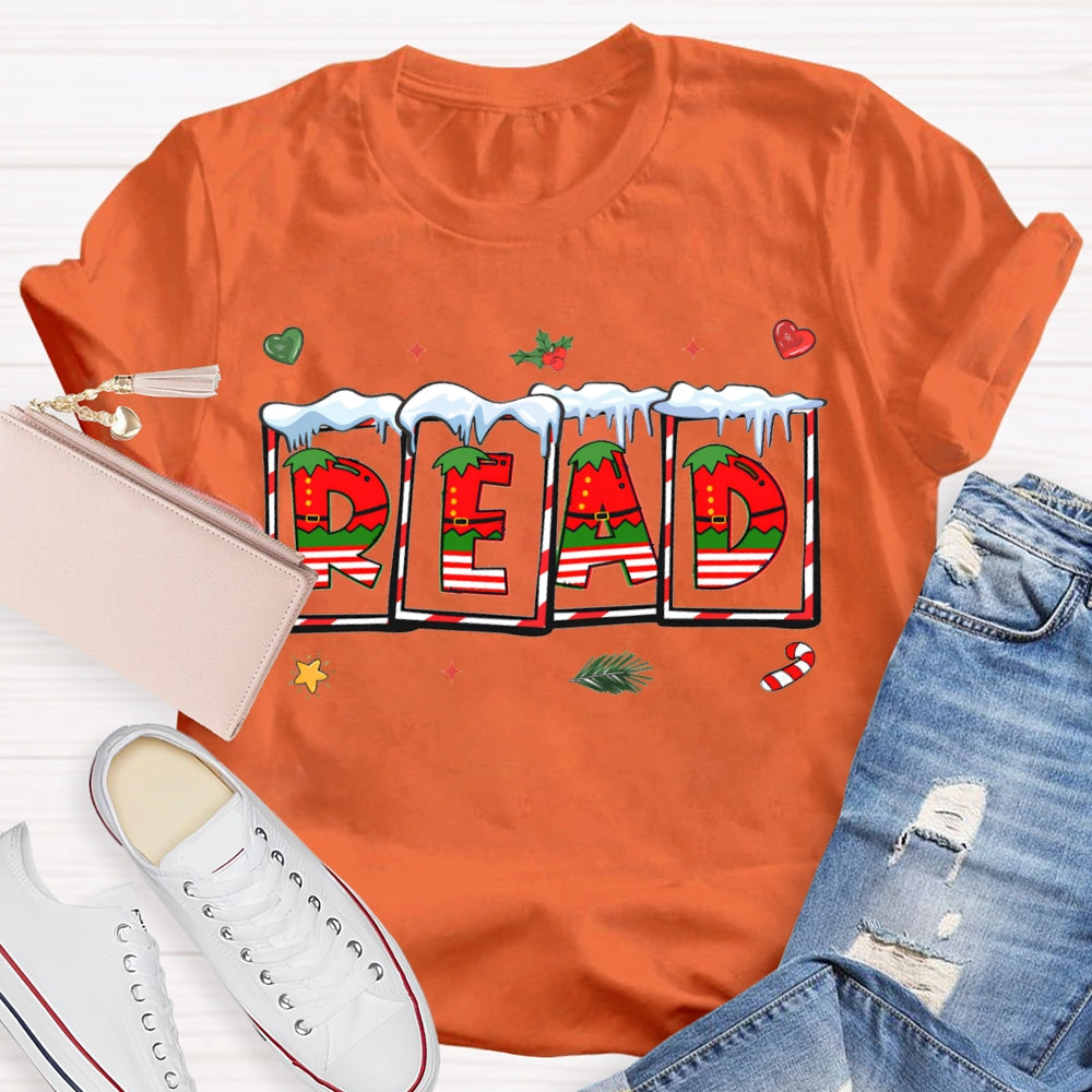 Read Christmas Vibes Fonts T-shirt