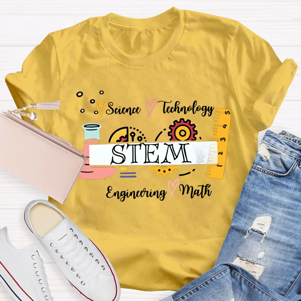 Science Technology Stem Engineering Math T-shirt