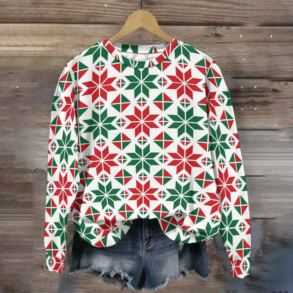 Holiday Plaid Pattern Classroom Crewneck Sweatshirt