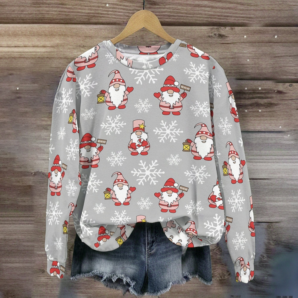Christmas Snowflake Elf Teacher Crewneck Sweatshirt