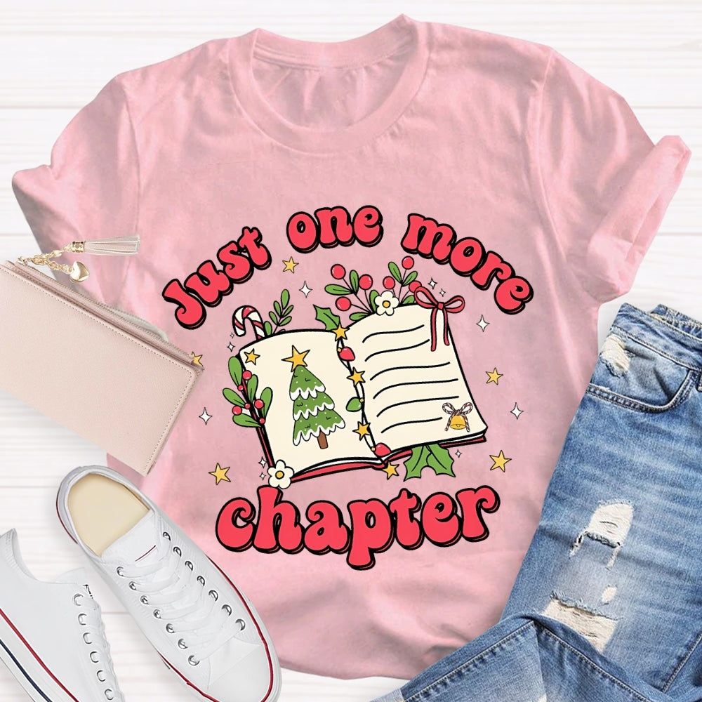 Just One More Chapter Christmas Tree Books T-shirt