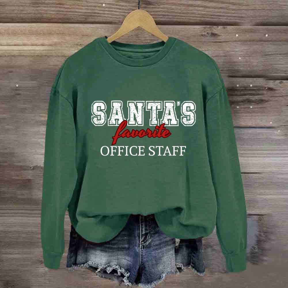 Santa'S Favorite Office Staff Sweatshirt