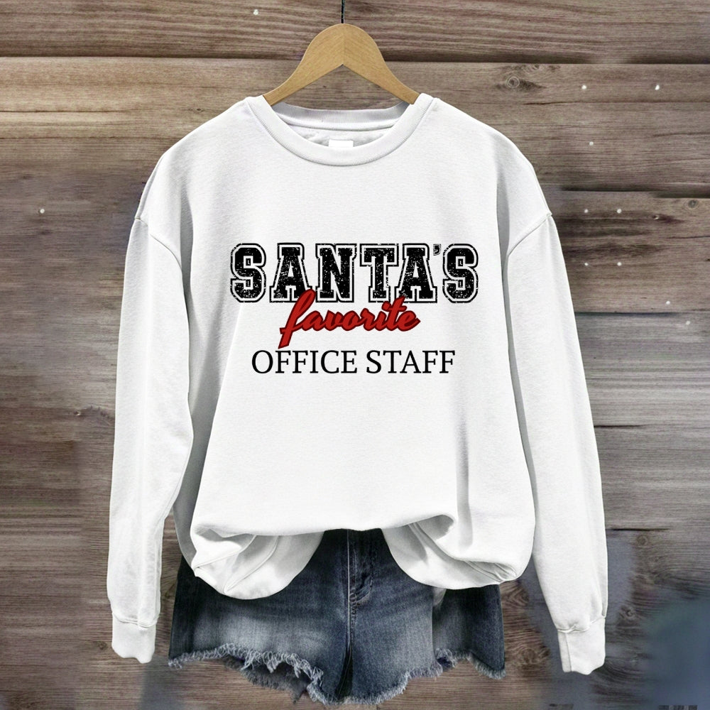 Santa'S Favorite Office Staff Sweatshirt