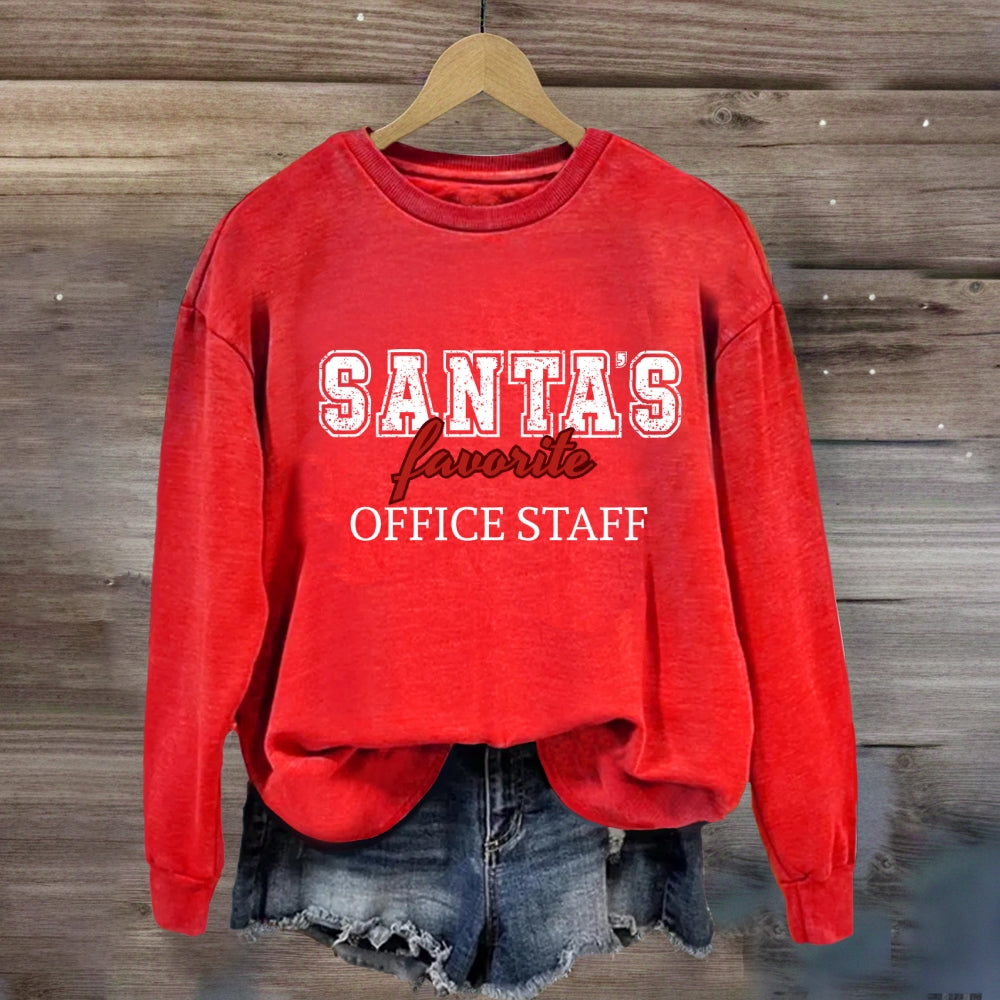 Santa'S Favorite Office Staff Sweatshirt