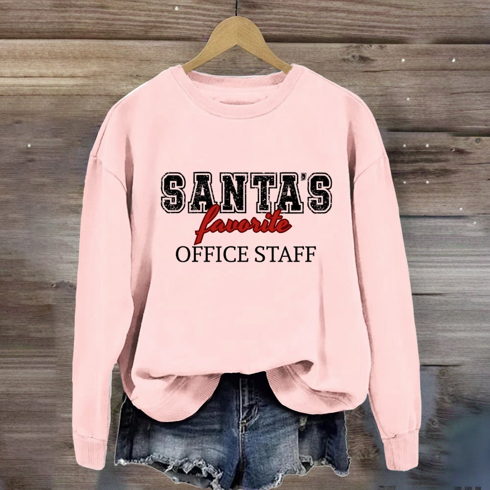 Santa'S Favorite Office Staff Sweatshirt