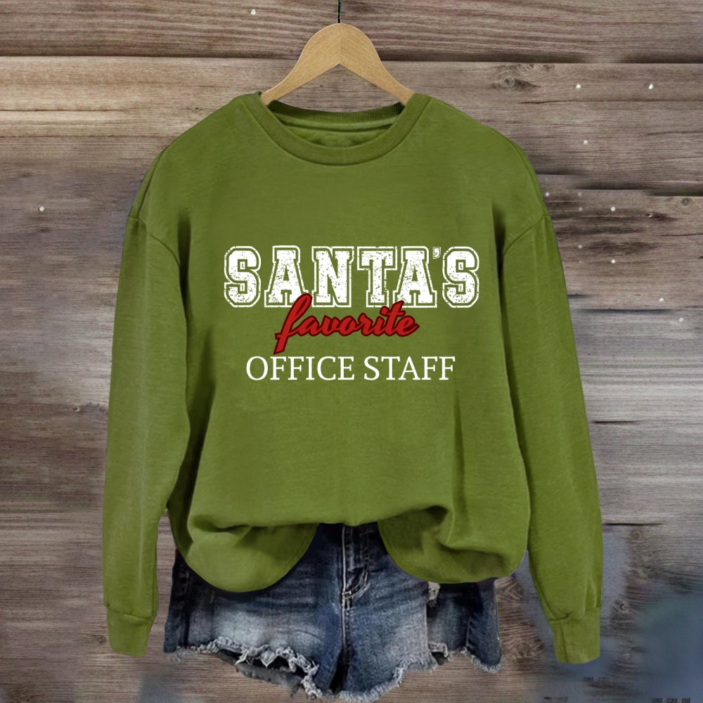 Santa'S Favorite Office Staff Sweatshirt