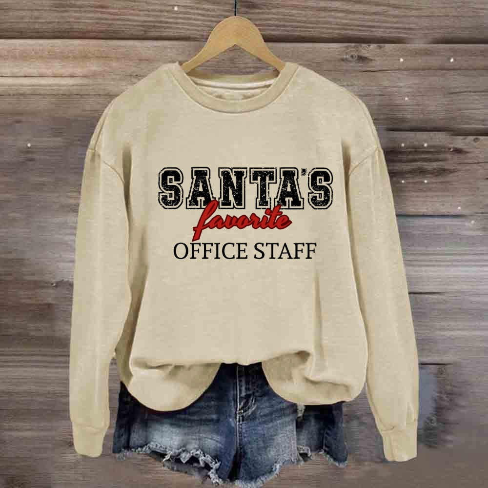 Santa'S Favorite Office Staff Sweatshirt